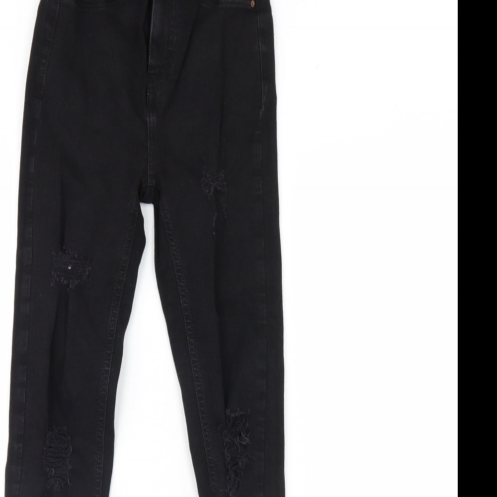 Denim & Co. Womens Black  Denim Skinny Jeans Size 6 L28 in