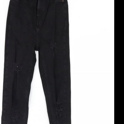 Denim & Co. Womens Black  Denim Skinny Jeans Size 6 L28 in