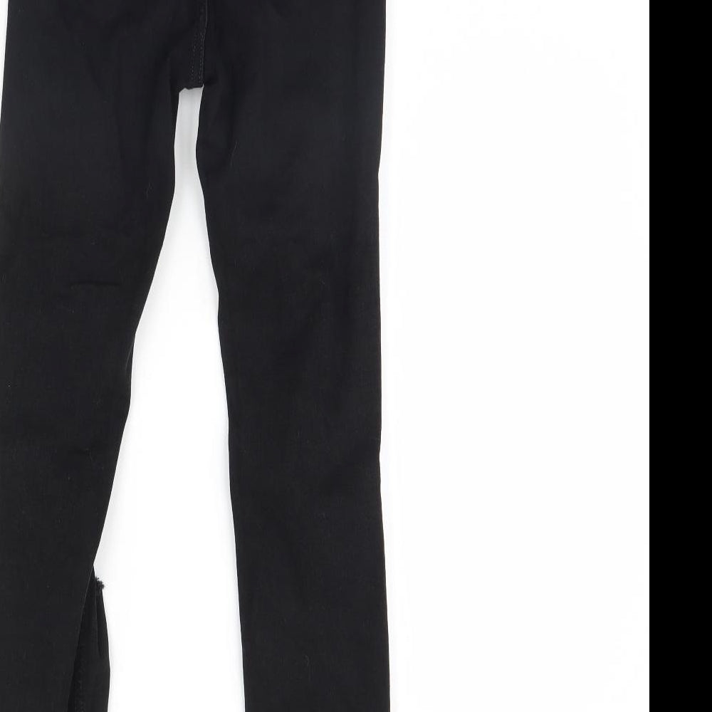 Denim & Co. Womens Black  Denim Skinny Jeans Size 6 L28 in