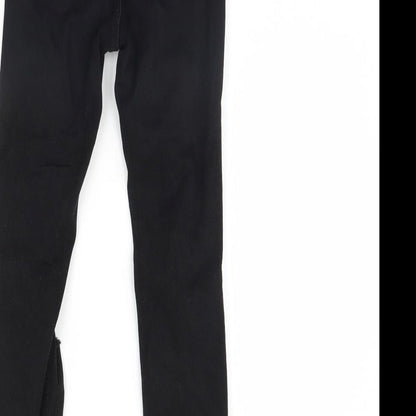 Denim & Co. Womens Black  Denim Skinny Jeans Size 6 L28 in