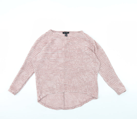 Womens UK Size S New Look Pink Pullover Jumper