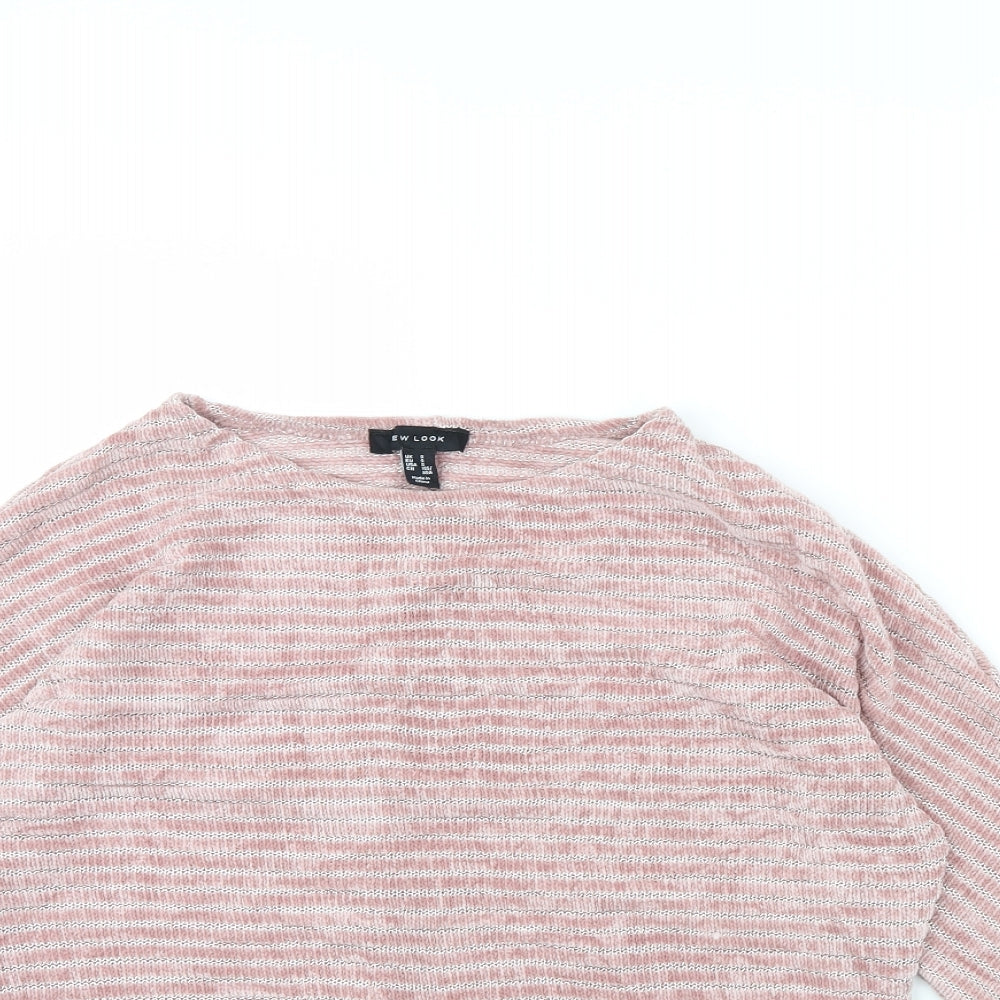 Womens UK Size S New Look Pink Pullover Jumper