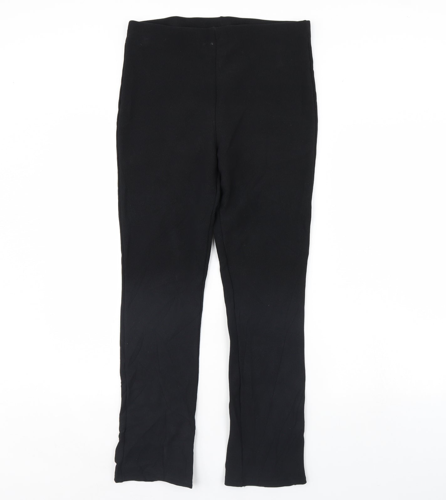 Womens UK Size S Preworn Regular Fit  Black Trousers