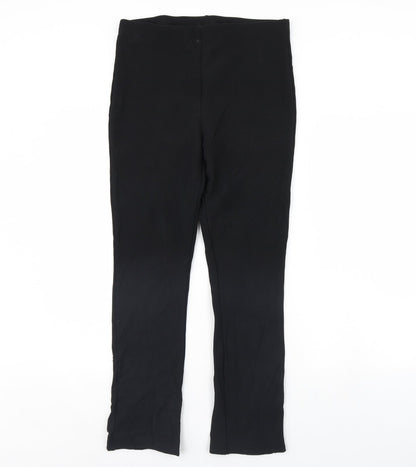 Womens UK Size S Preworn Regular Fit  Black Trousers