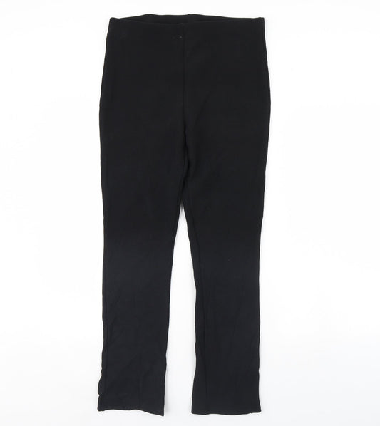 Womens UK Size S Preworn Regular Fit  Black Trousers