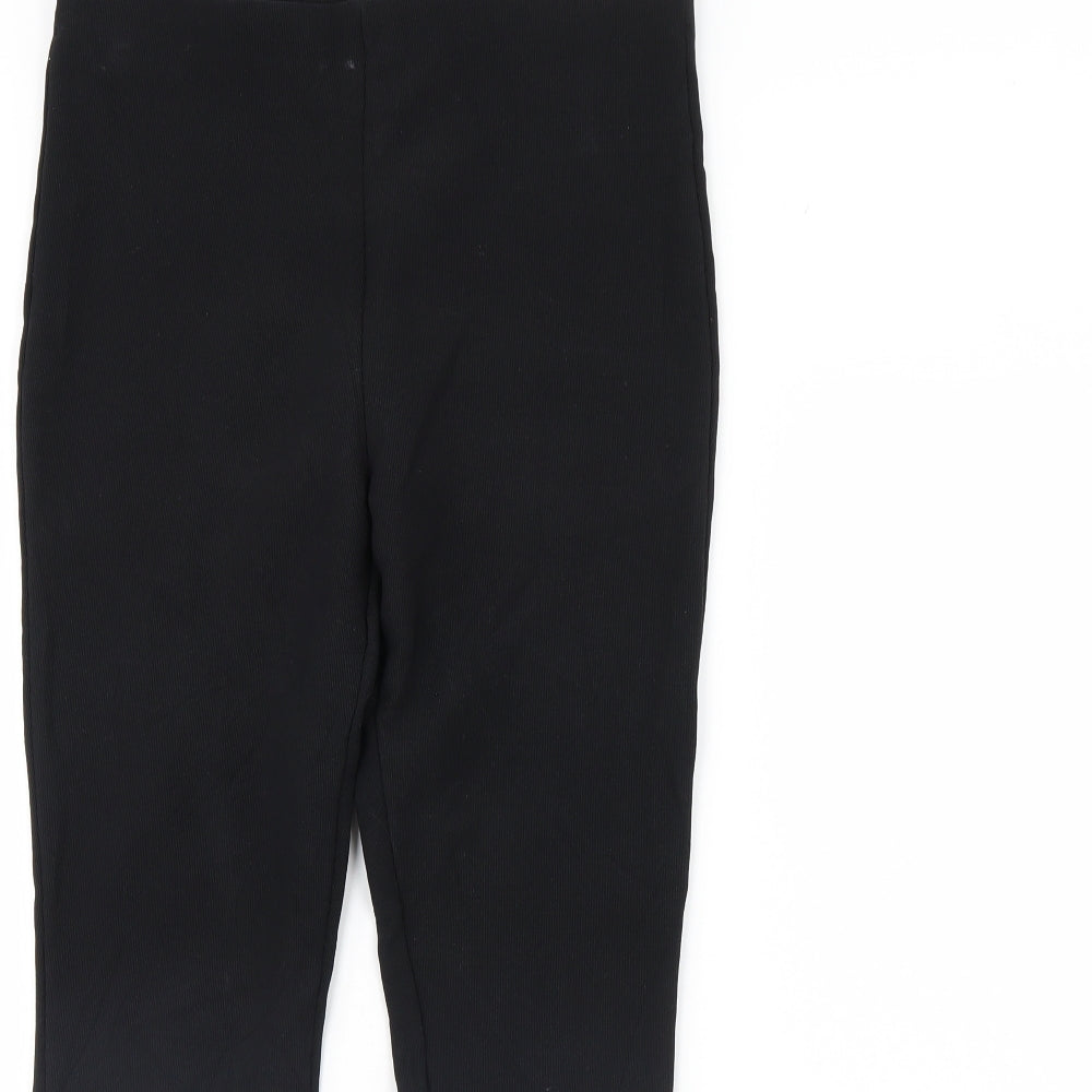 Womens UK Size S Preworn Regular Fit  Black Trousers
