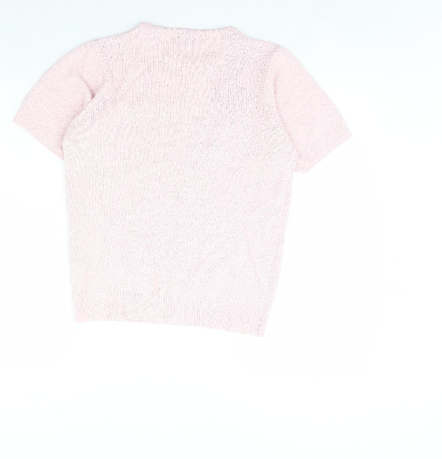 Womens UK Size S Mia Moda Pink Pullover Jumper