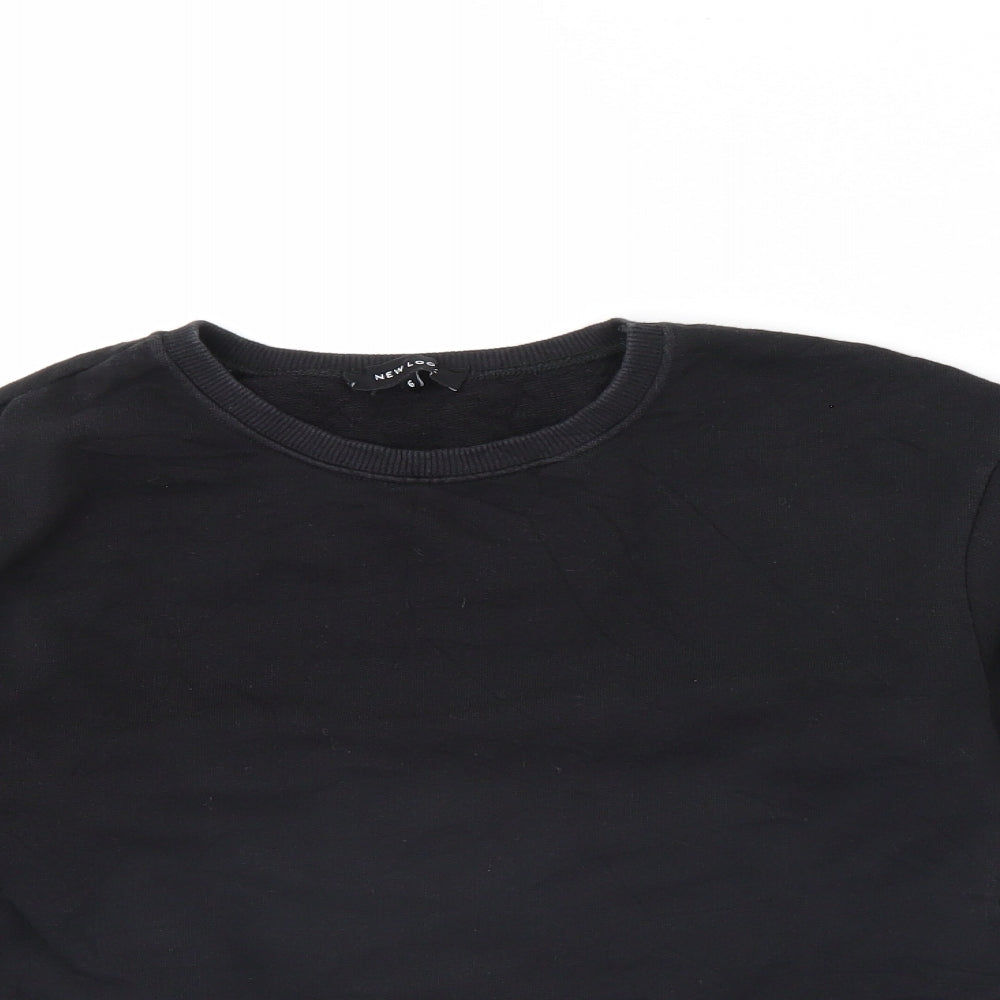 Womens UK Size 6 New Look Black Pullover Jumper