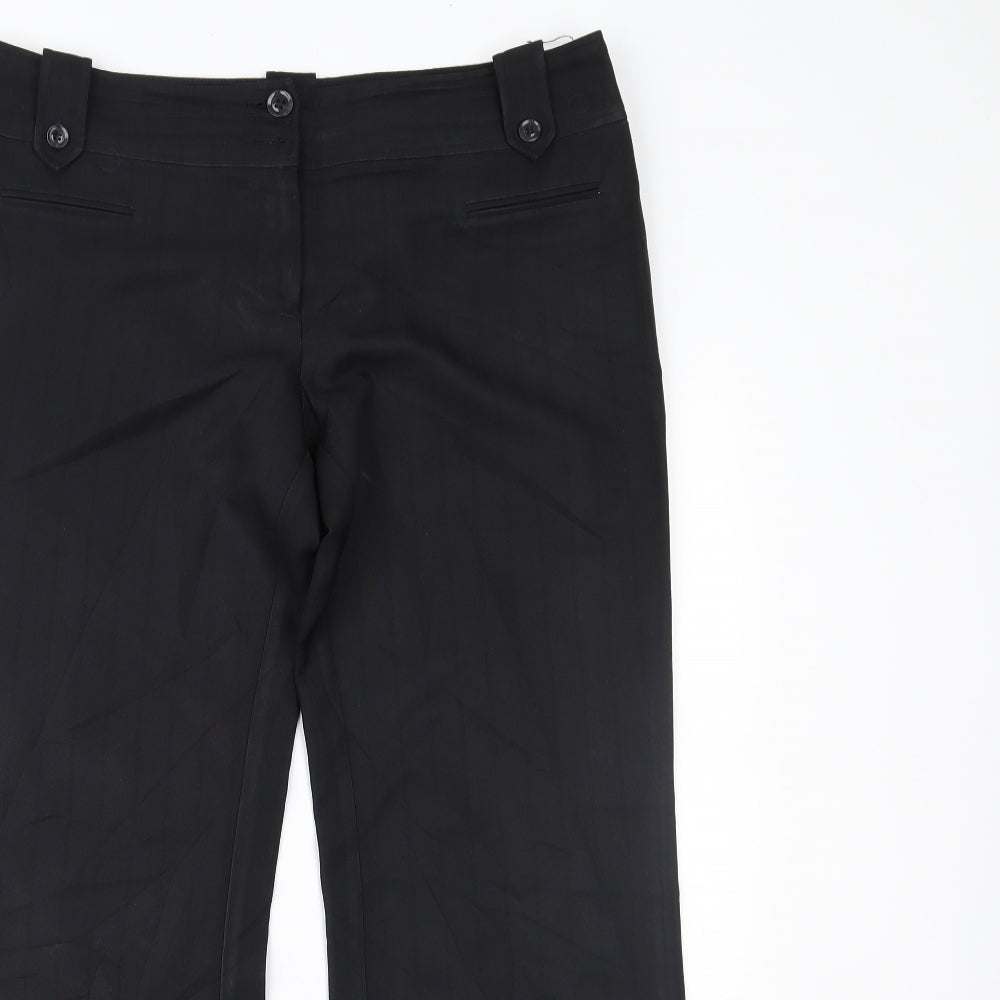 Womens UK Size 12 F&F Regular Fit  Black Trousers