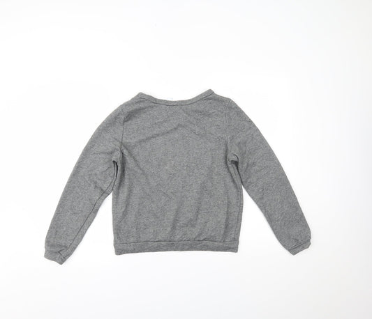 Womens UK Size M H&M Grey Basic Blouse