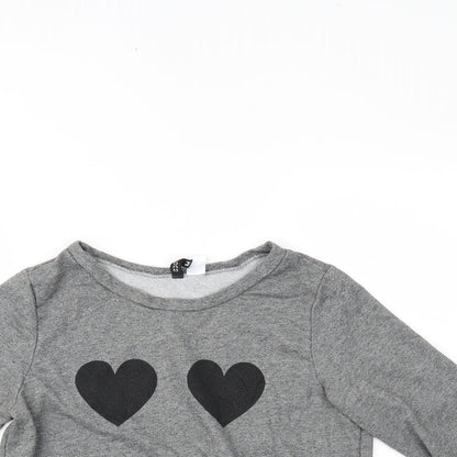 Womens UK Size M H&M Grey Basic Blouse