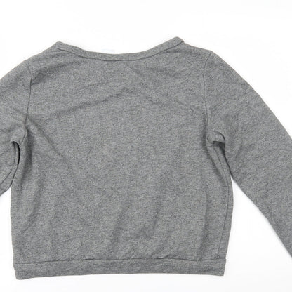 Womens UK Size M H&M Grey Basic Blouse