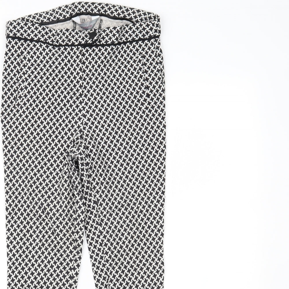 Womens UK Size 8 Dorothy Perkins Regular Fit Sweatpants Black Trousers