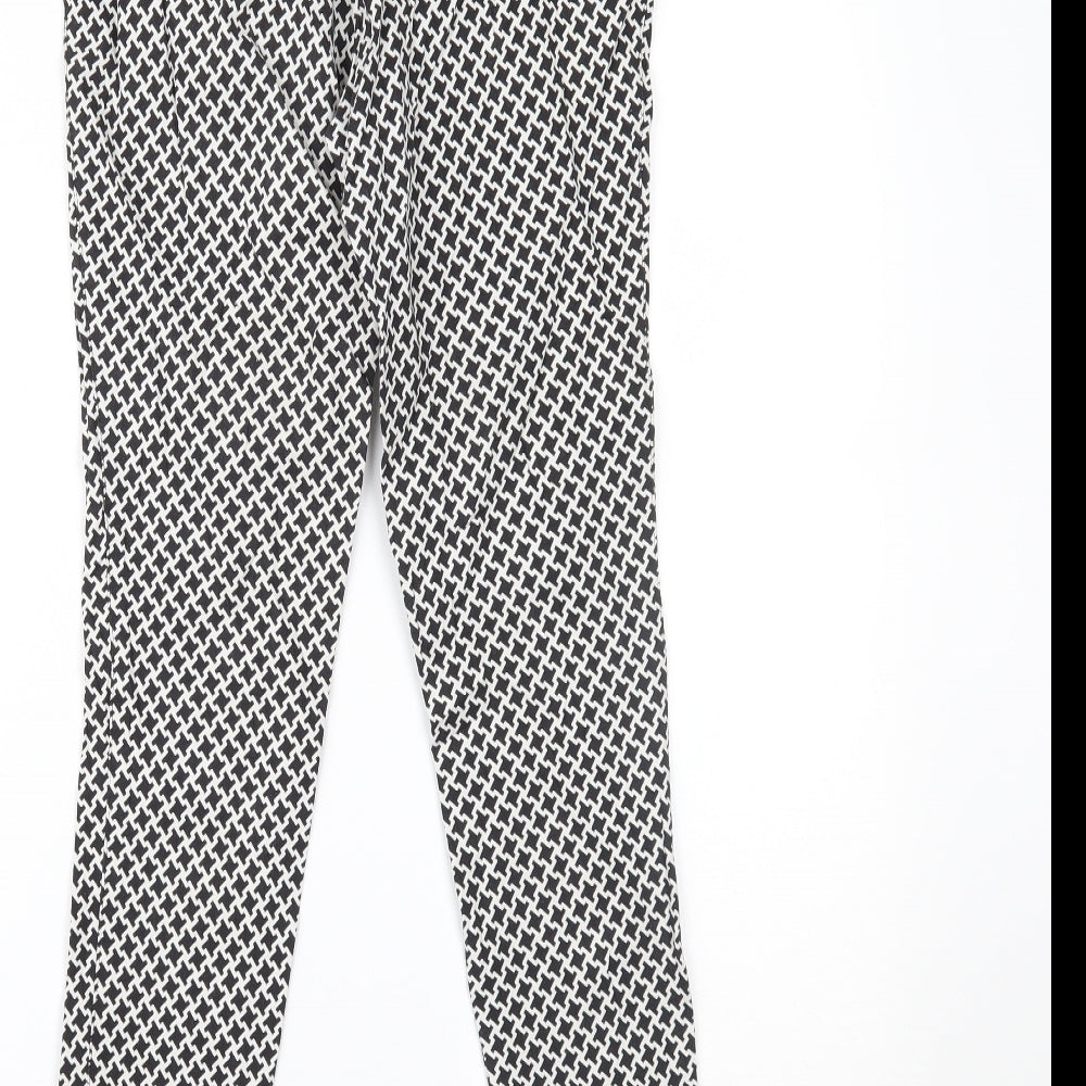 Womens UK Size 8 Dorothy Perkins Regular Fit Sweatpants Black Trousers