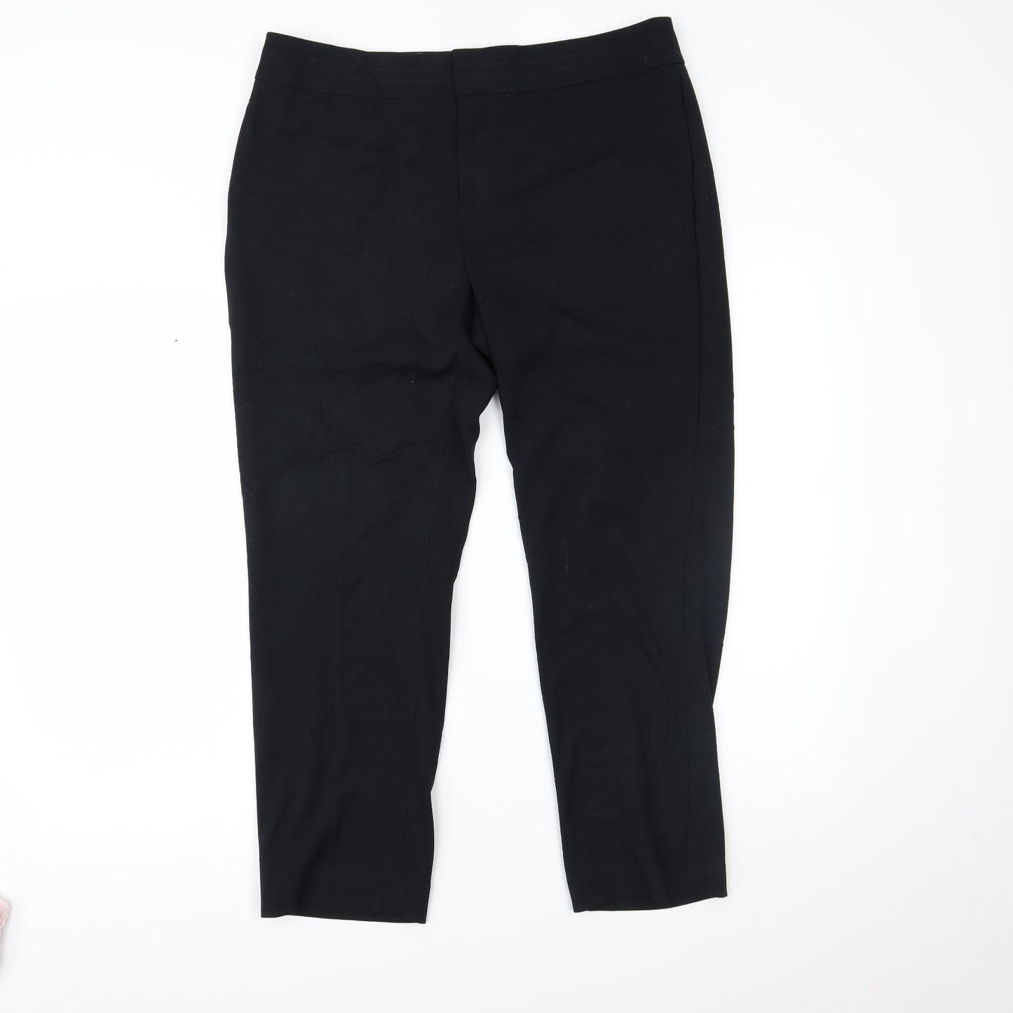 Womens UK Size 14 Marks and Spencer Regular Fit  Black Trousers