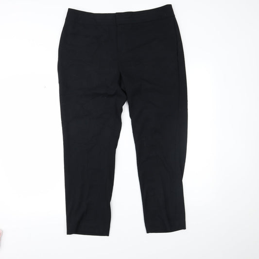 Womens UK Size 14 Marks and Spencer Regular Fit  Black Trousers