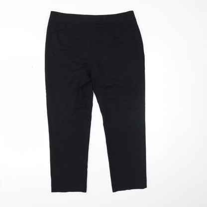 Womens UK Size 14 Marks and Spencer Regular Fit  Black Trousers