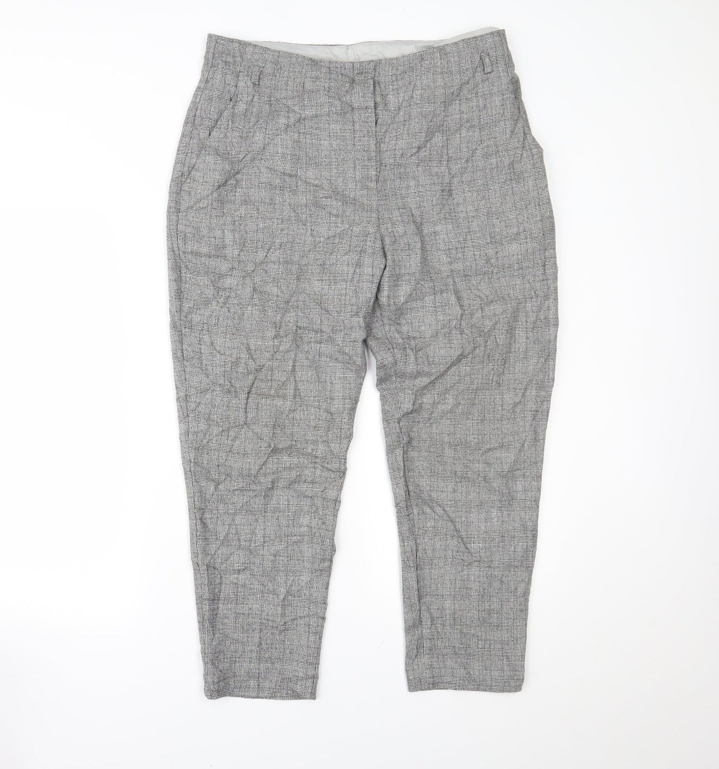 Womens UK Size 14 Marks and Spencer Regular Fit  Grey Trousers