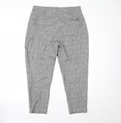 Womens UK Size 14 Marks and Spencer Regular Fit  Grey Trousers