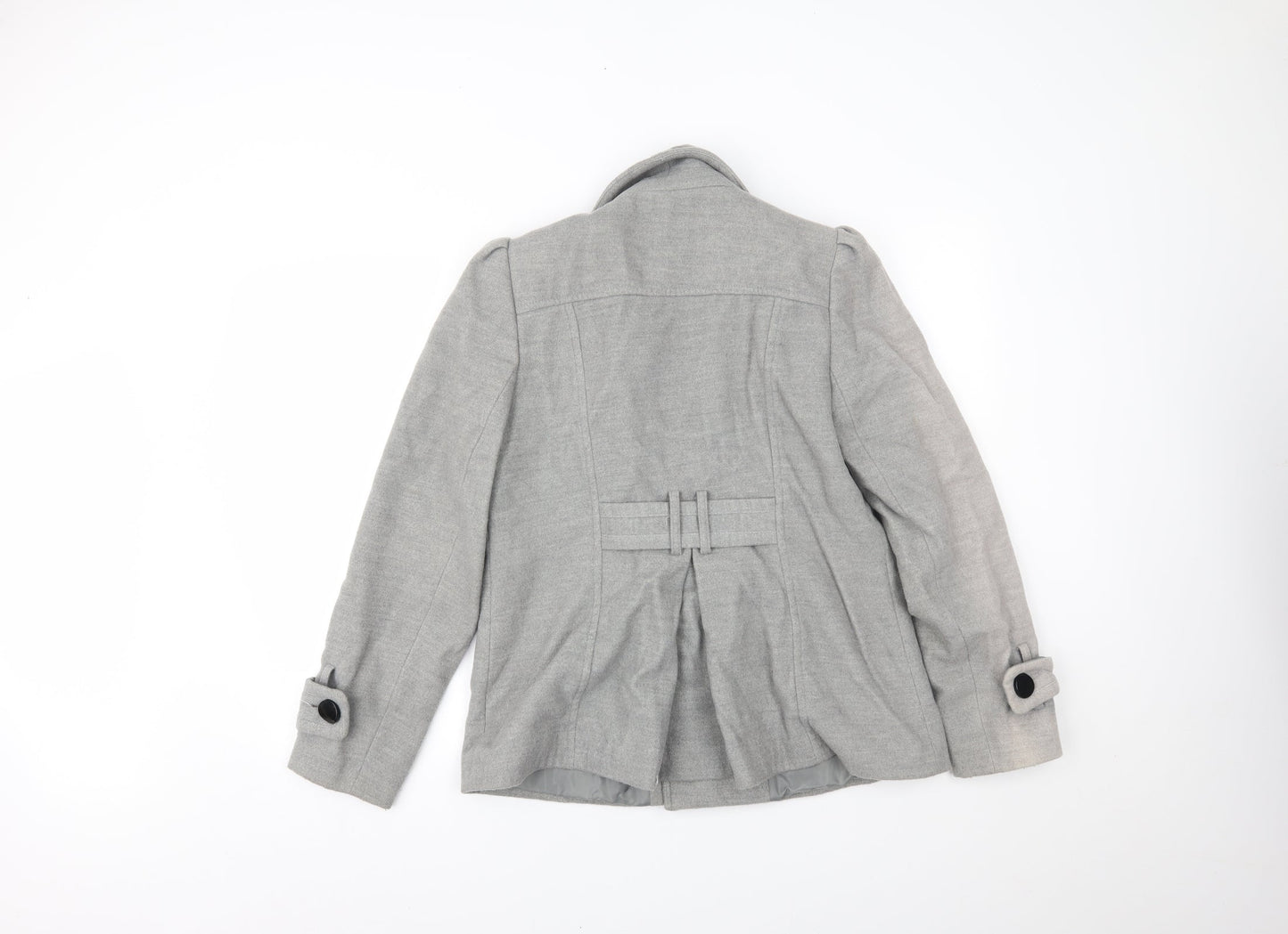 Womens UK Size 12 Dorothy Perkins Grey Overcoat