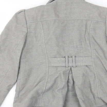 Womens UK Size 12 Dorothy Perkins Grey Overcoat