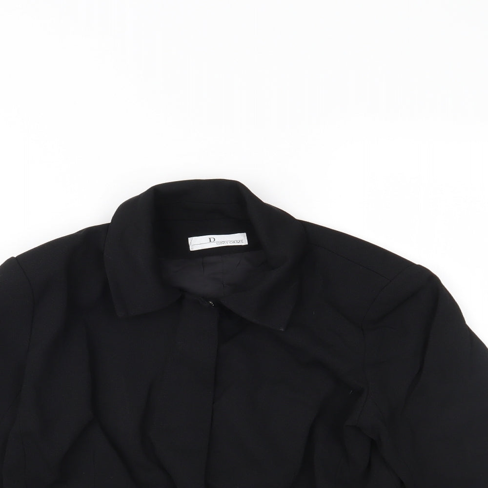 D Uniforms Womens Black   Jacket  Size 12