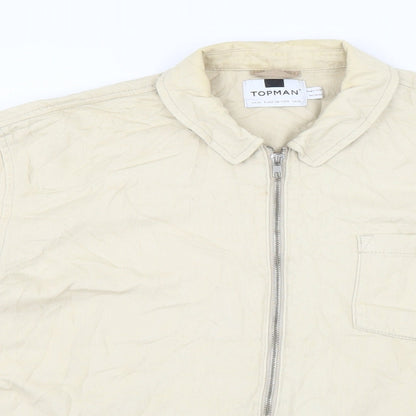 Mens UK Size XL Topman Beige Jacket