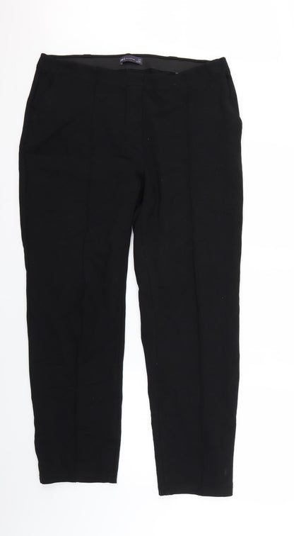 Womens UK Size 16 Marks and Spencer Regular Fit  Black Trousers