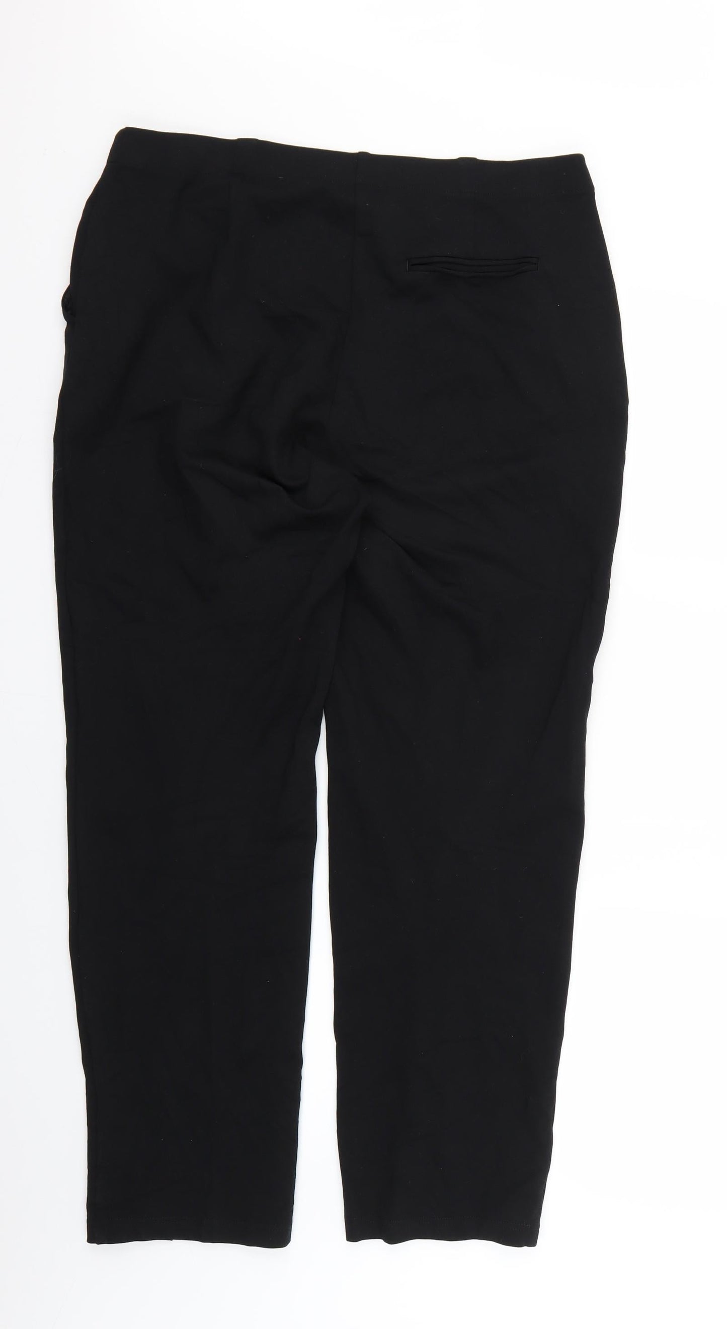 Womens UK Size 16 Marks and Spencer Regular Fit  Black Trousers