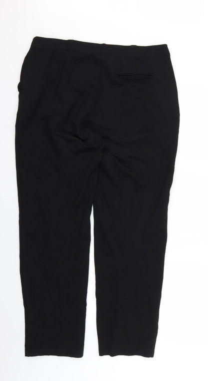 Womens UK Size 16 Marks and Spencer Regular Fit  Black Trousers
