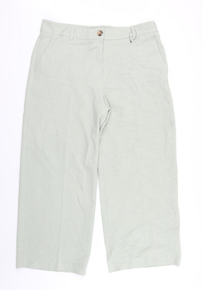 Womens UK Size 18 Marks and Spencer Regular Fit  Green Trousers