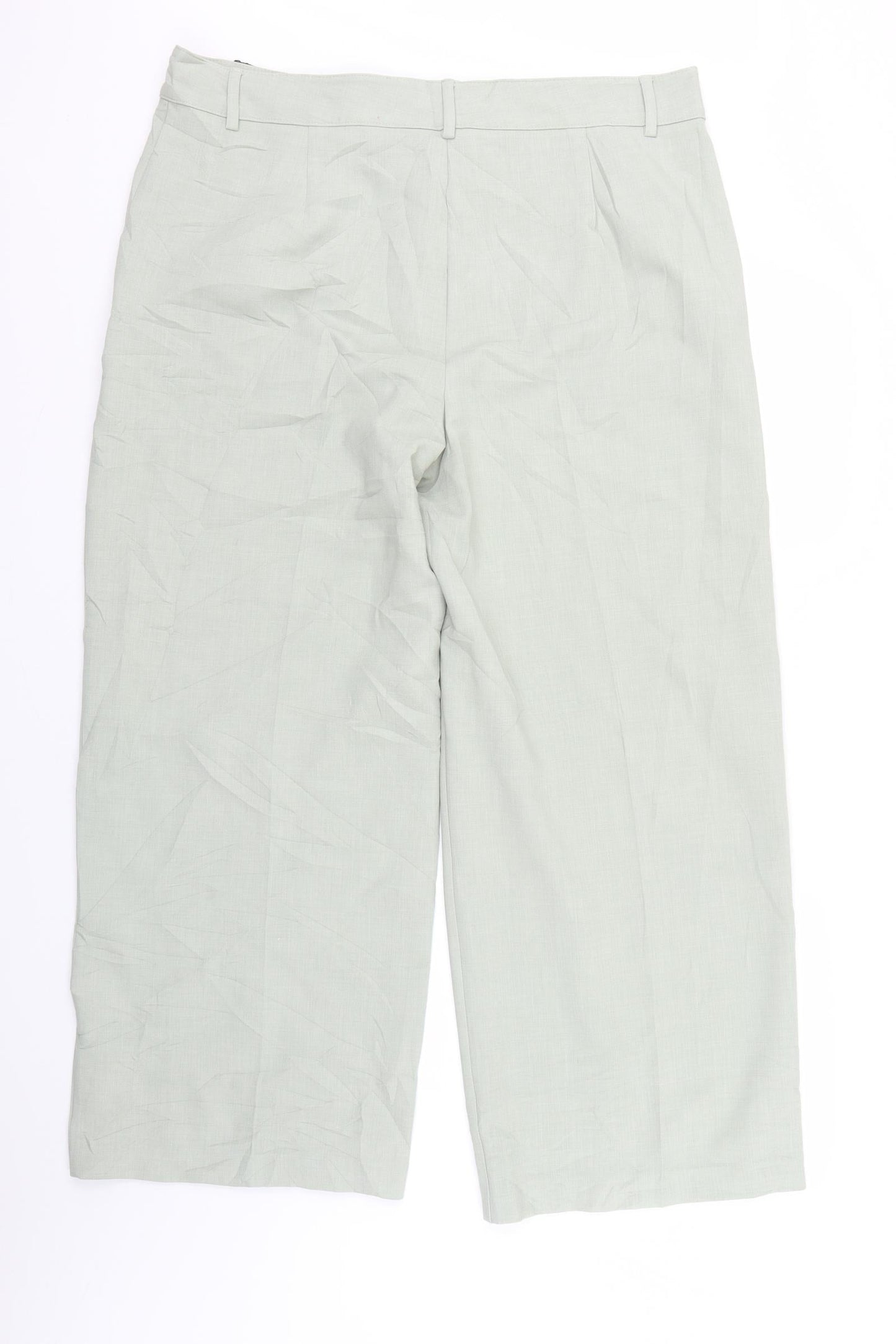 Womens UK Size 18 Marks and Spencer Regular Fit  Green Trousers
