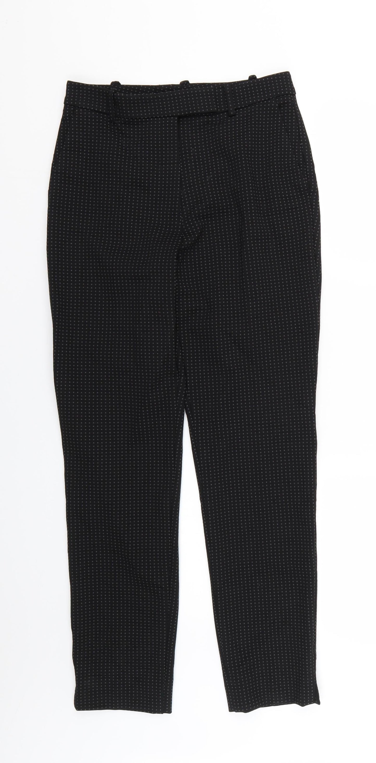 Womens UK Size 8 Marks and Spencer Regular Fit  Black Trousers