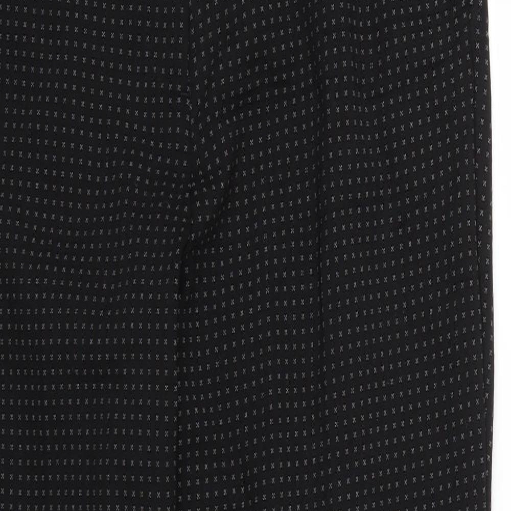 Womens UK Size 8 Marks and Spencer Regular Fit  Black Trousers