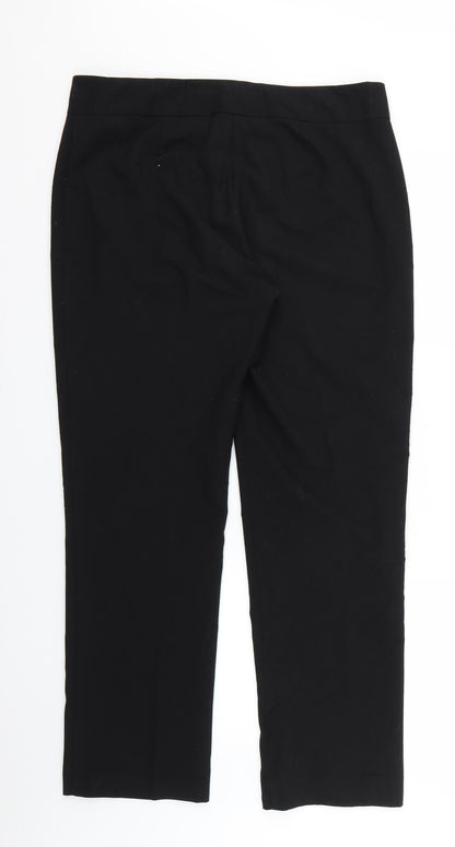 Womens UK Size 14 Marks and Spencer Regular Fit  Black Trousers