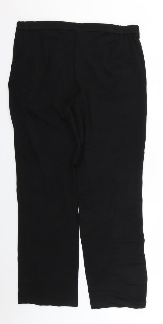 Marks and Spencer Womens Black   Trousers  Size 14 L25 in