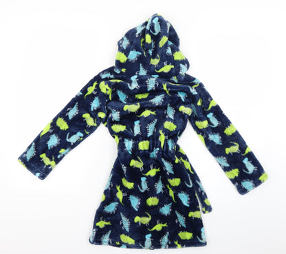 Dynamic Boys Multicoloured Geometric   Robe Size 4-5 Years