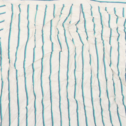 Aviator Mens Beige Striped   Button-Up Size L