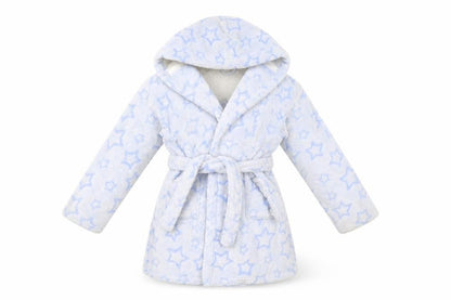 Nutmeg Girls Blue Geometric  Top Robe Size 9-10 Years