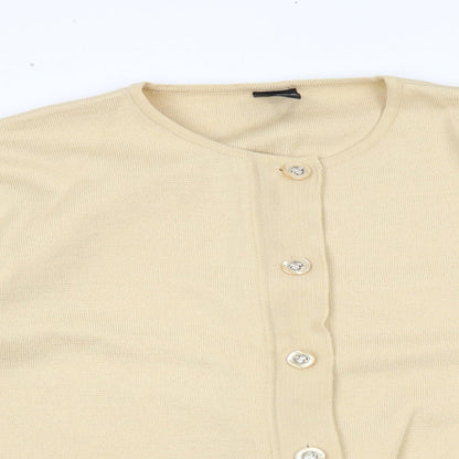 Avant Garde Womens Beige   Cardigan Jumper Size XL