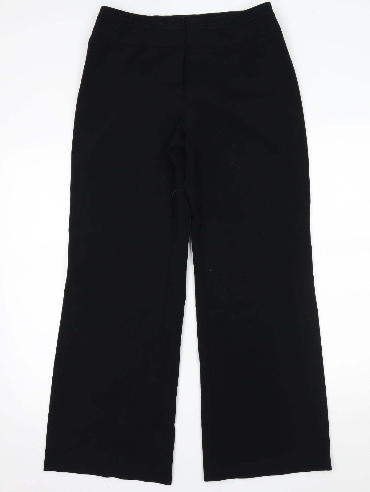 Womens UK Size 10 M&S Regular Fit  Black Trousers