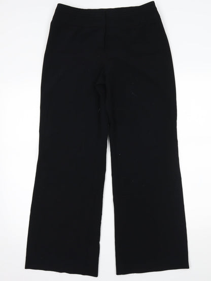Womens UK Size 10 M&S Regular Fit  Black Trousers