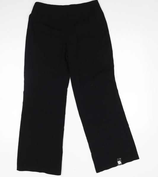 Womens UK Size 10 M&S Regular Fit  Black Trousers