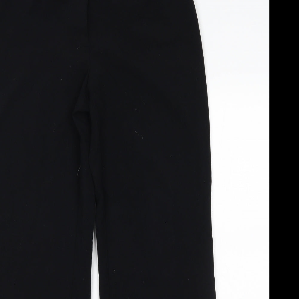 Womens UK Size 10 M&S Regular Fit  Black Trousers