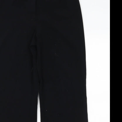 Womens UK Size 10 M&S Regular Fit  Black Trousers