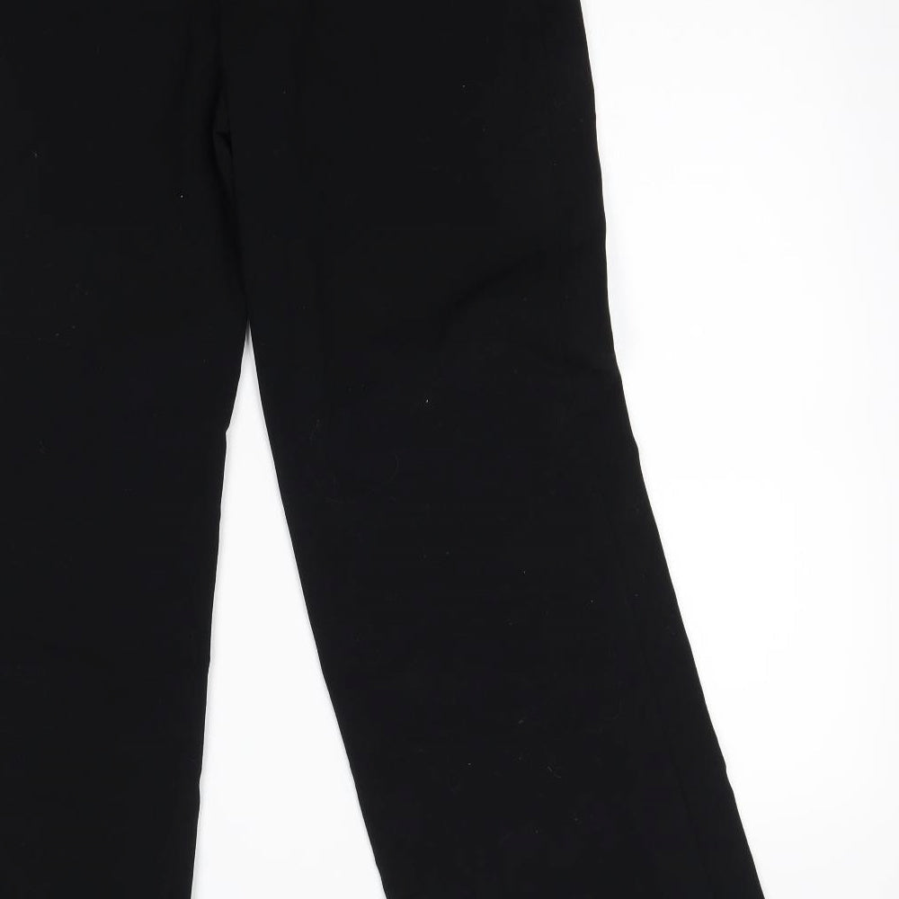 Womens UK Size 10 M&S Regular Fit  Black Trousers