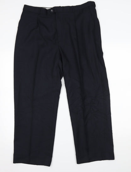 armando Mens Blue    Suit Trousers Size 36 L29 in