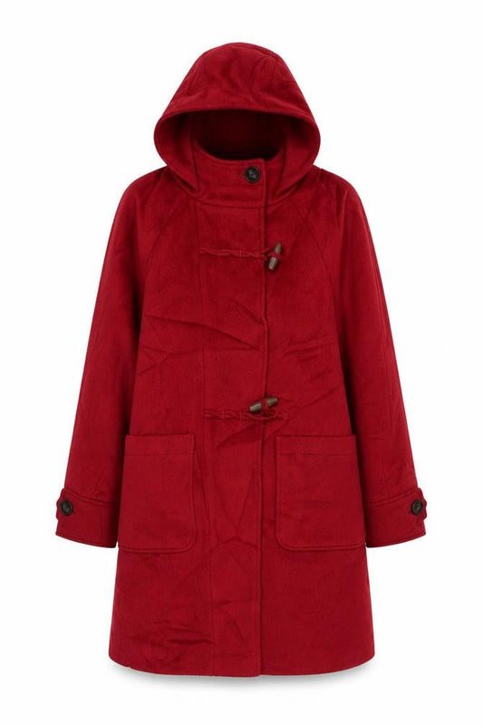 Womens UK Size 8 M&S Red Overcoat