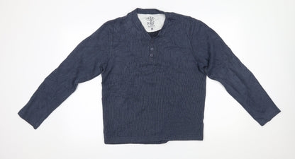 F&F Mens Blue   Henley Jumper Size S