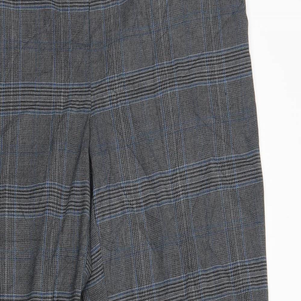 George Womens Grey Plaid  Trousers  Size 14 L29 in